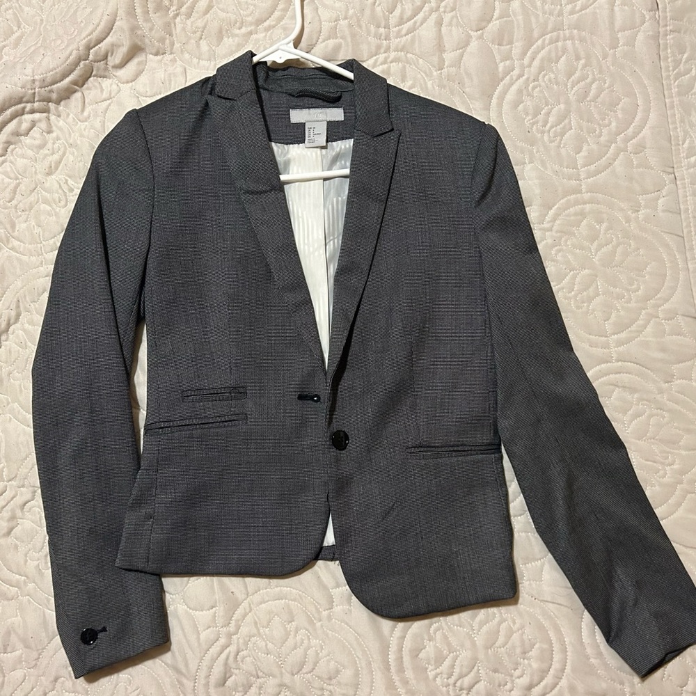 Dark grey H&M blazer size 4